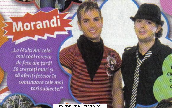 aparitii prin reviste - e un articolut micut ku urarile baietilor pt - DIN PRESA