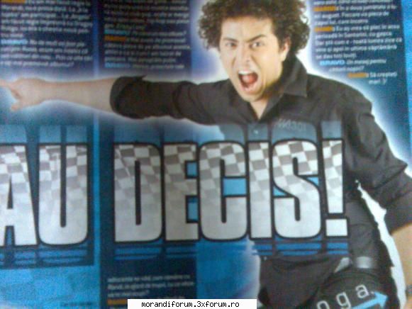 cei de la trupa morandi au aparut in revista bravo din data de 22.07.2008 si are urmatoru cuceresc